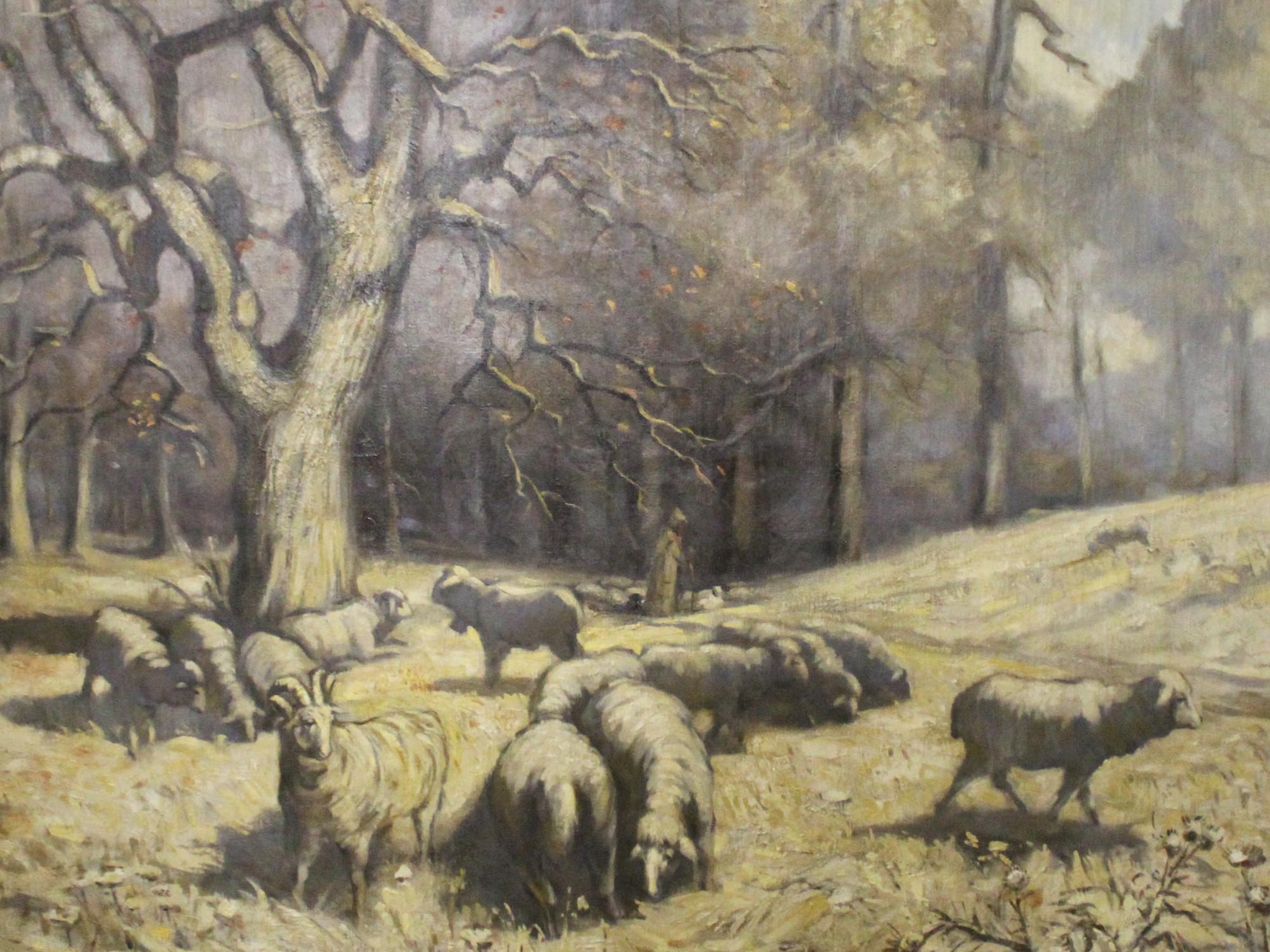 Bárányát terelő pásztor - Przudzik József (1926-2019) (PG-0299) - Pápai Galéria