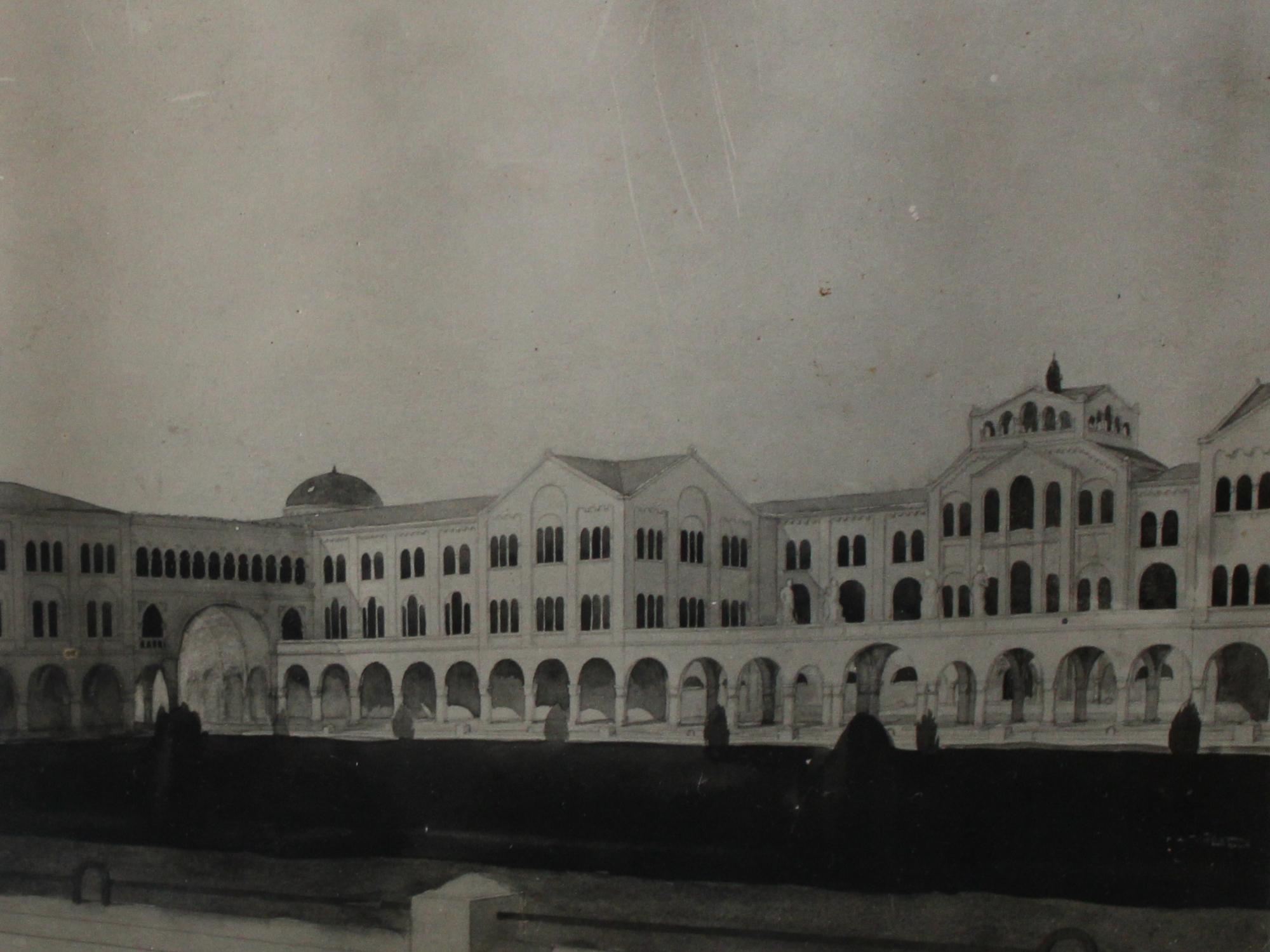 Szegedi Fogadalmi templom térkiképzése - 1927 készült fotó (PG-0377) - Pápai Galéria