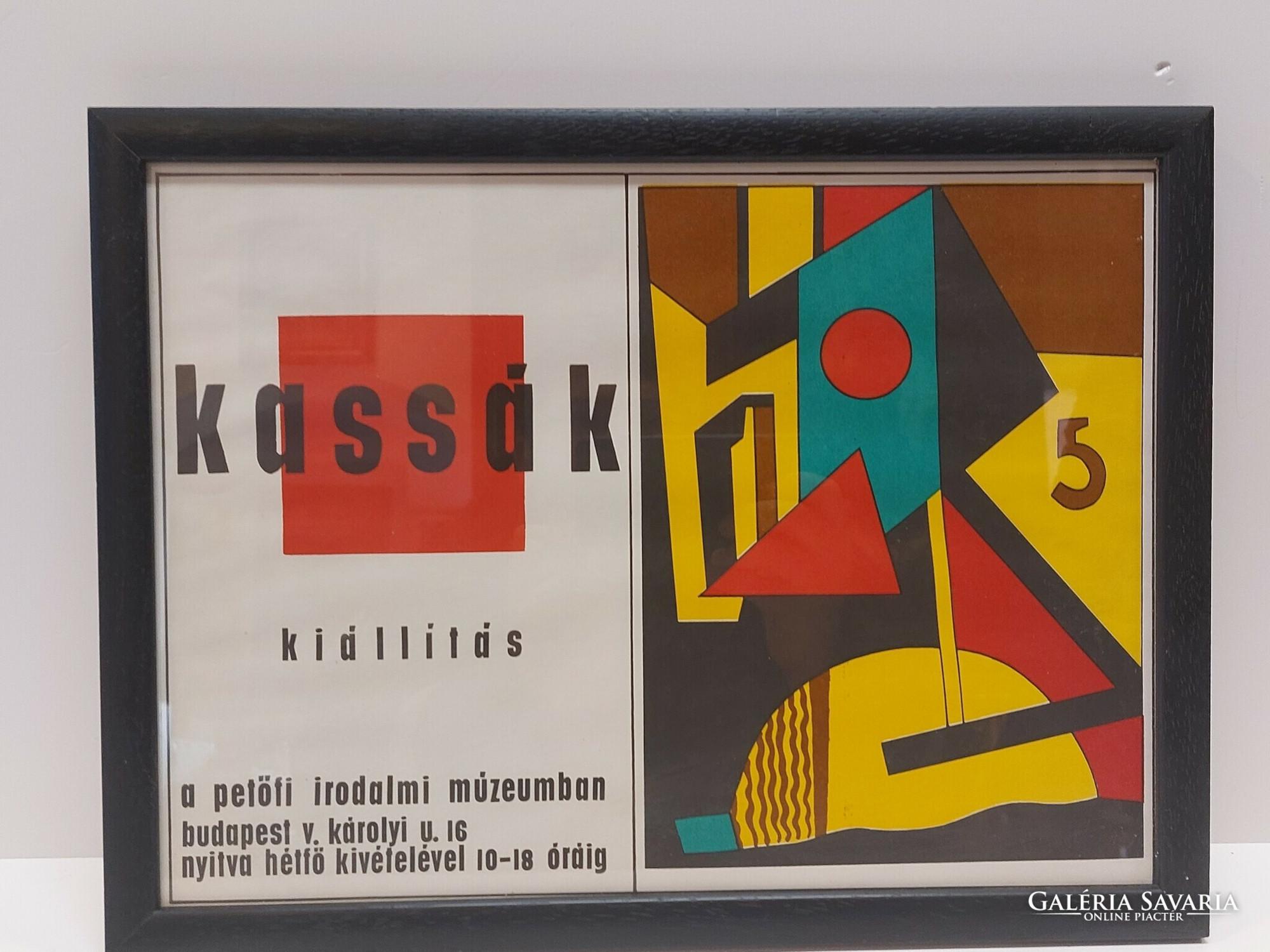 Kassák Lajos kiállítás plakátja - Kassák Lajos (PG-0487)- Pápai Galéria